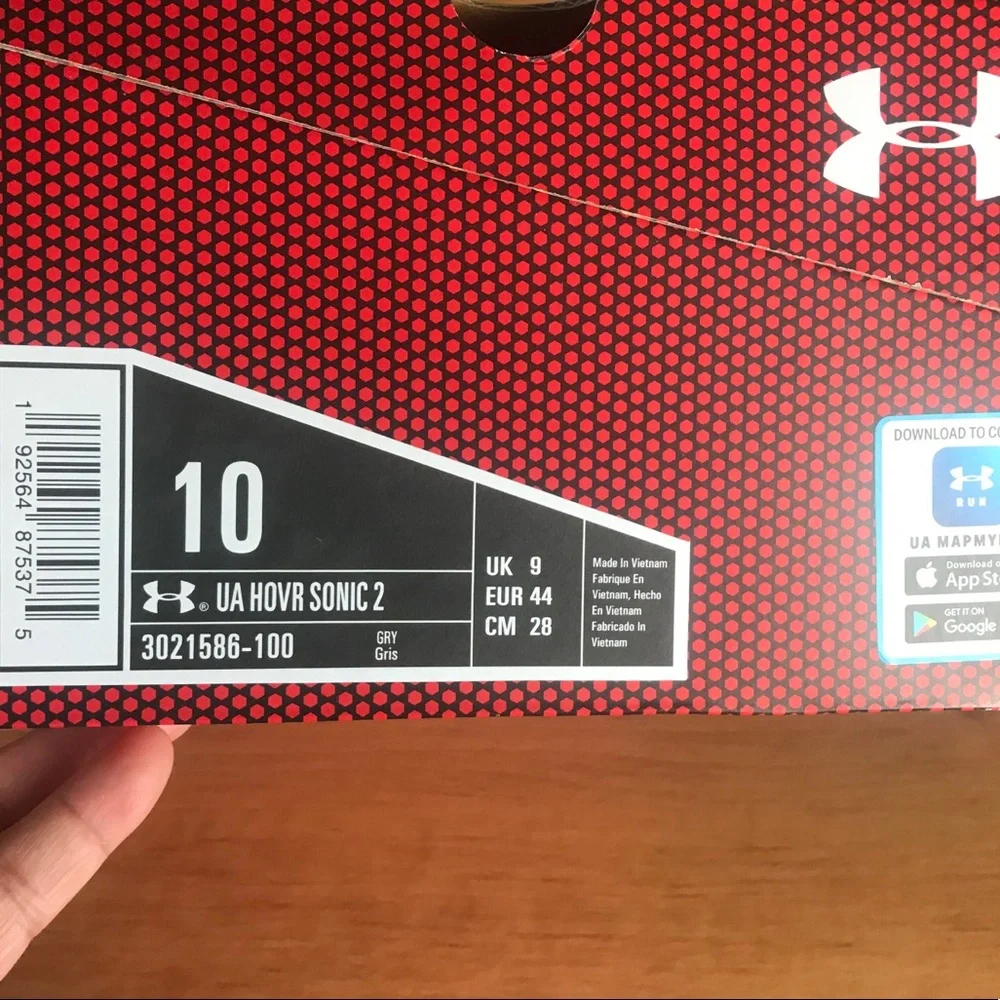 UNDER ARMOUR UA HOVR Sonic 2 Grey Running Shoe 10